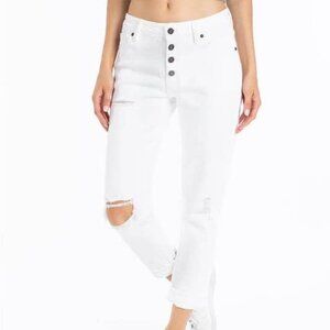 KanCan Jeans Sharon-Cayler Mid-rise Distressed Ripped Skinny Jeans - NWT